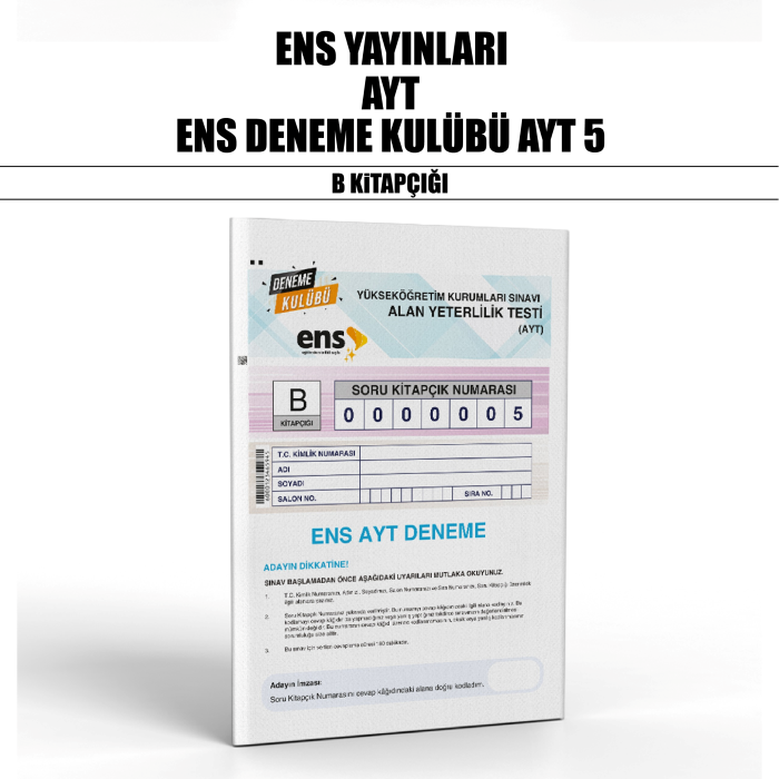 ENS YAYIN YKS AYT DENEME KULÜBÜ SNV 5-B - 25-26